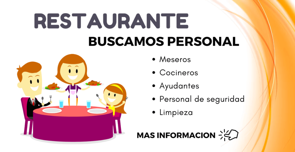 trabajo en restaurantes