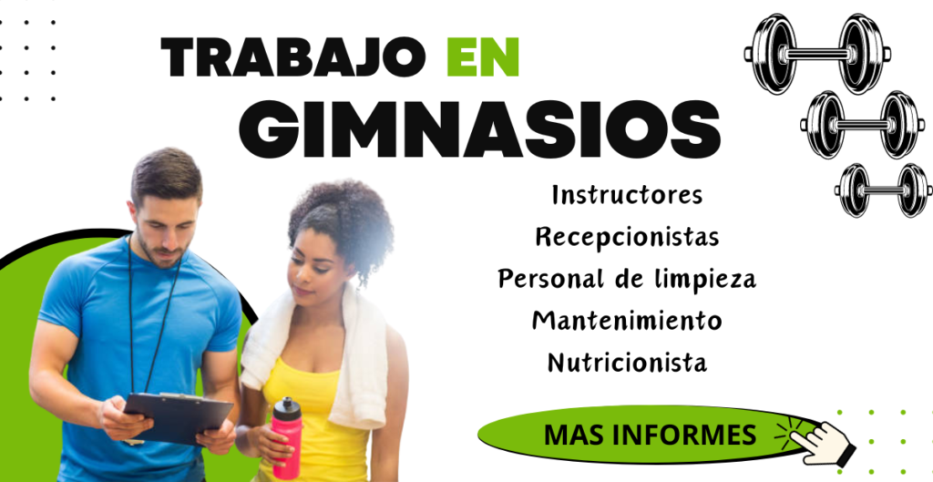 EMPLEOS EN GIMNASIOS