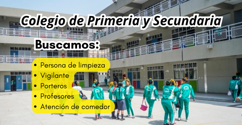 trabajo en colegios